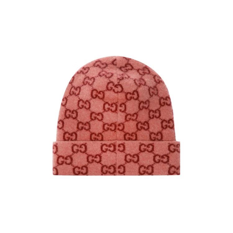 Gucci Patterned Beanie Pink