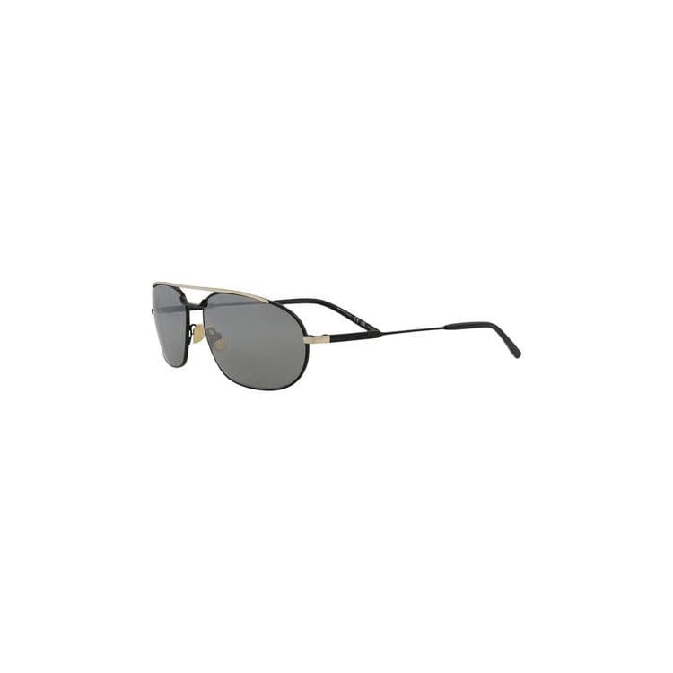 Saint Laurent Oval Sunglasses Black/Silver