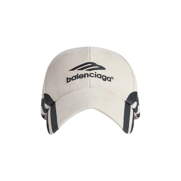 Balenciaga 3B Logo Cap Light Beige/Black