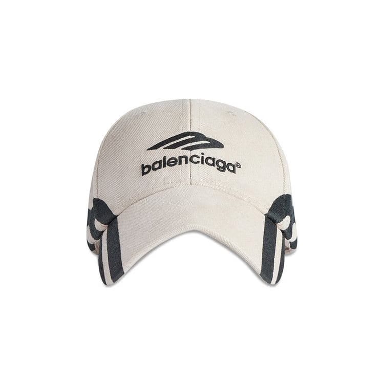 Balenciaga 3B Logo Cap Light Beige/Black