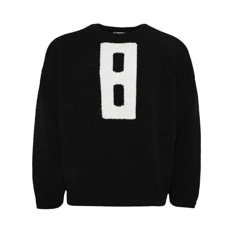 Fear of God Boucle Straight Neck Relaxed Sweater Black