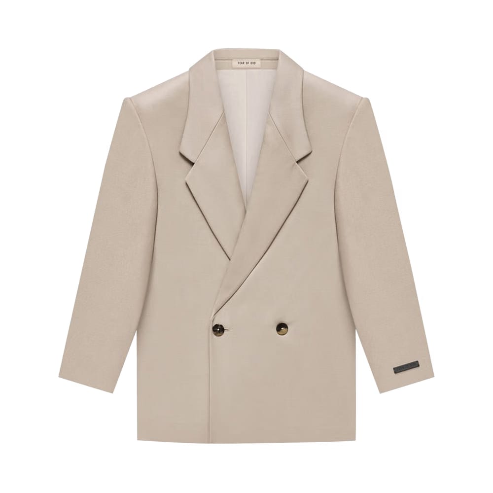 Fear of God Cav Twill Suit Jacket Dusty Beige