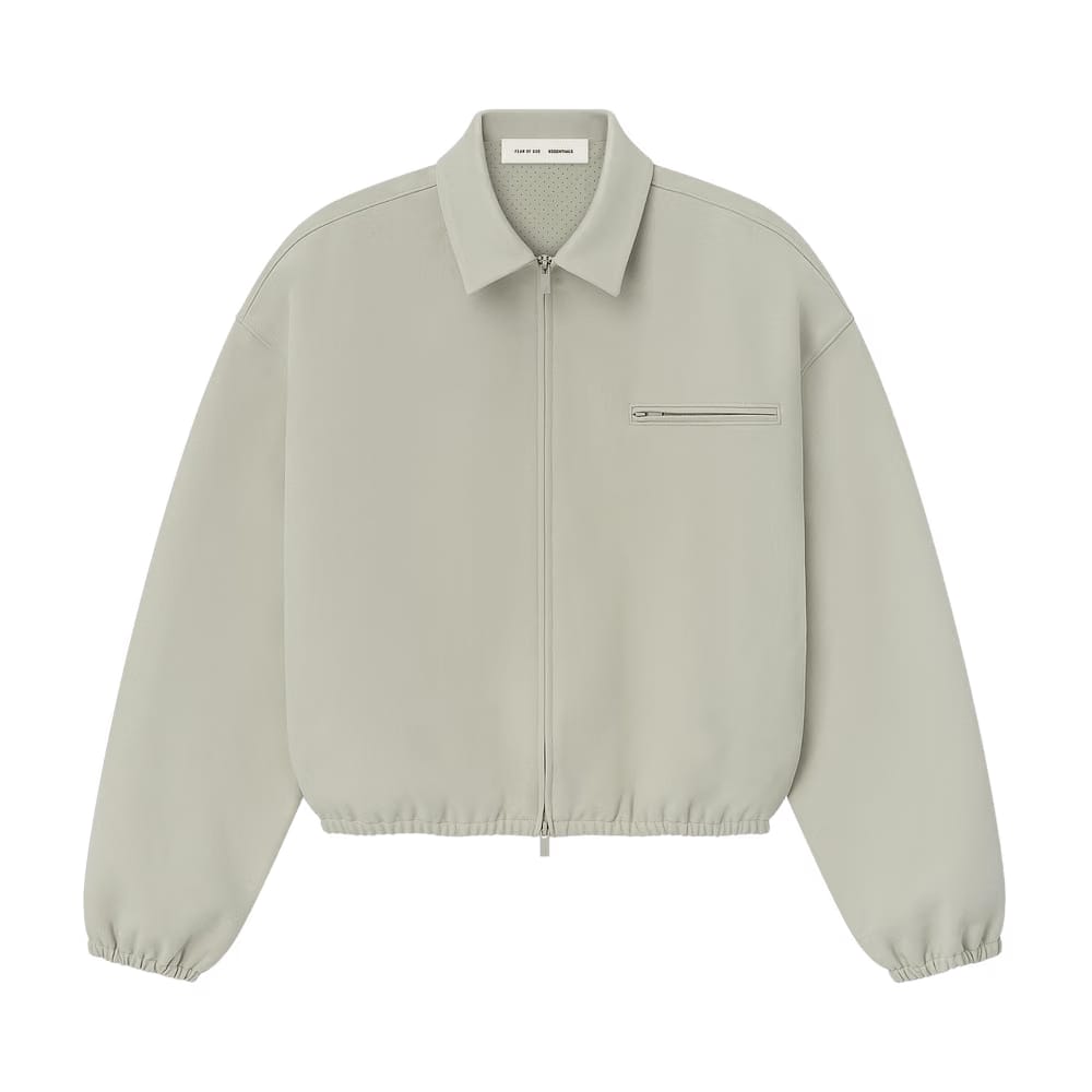 Fear of God Essentials Bonded Canvas Jacket Abbey Stone