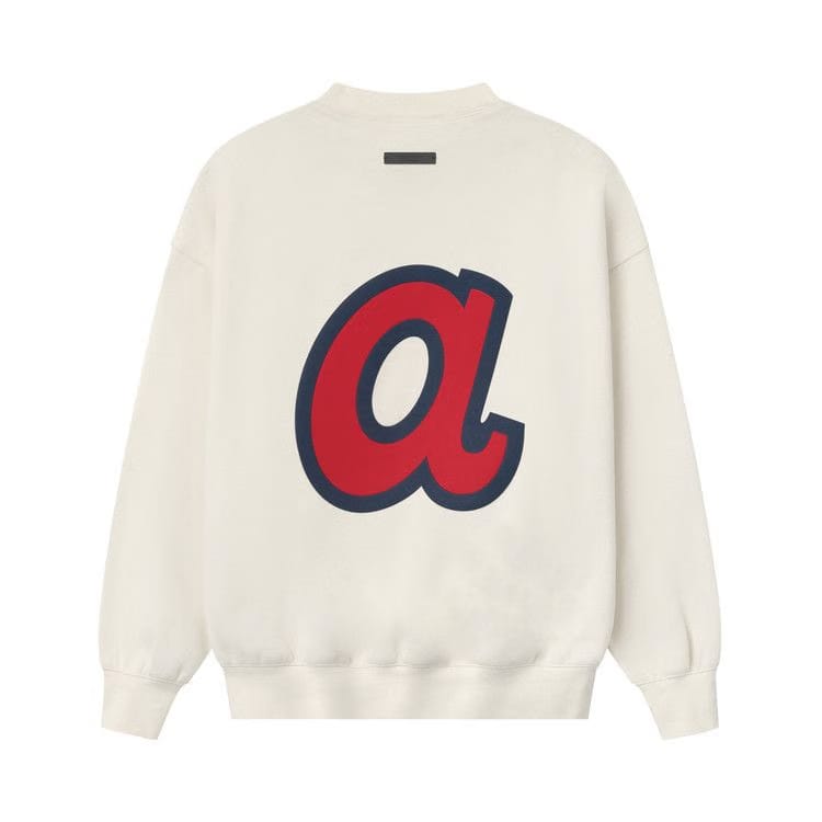 Fear of God Essentials Braves Crewneck Cream White