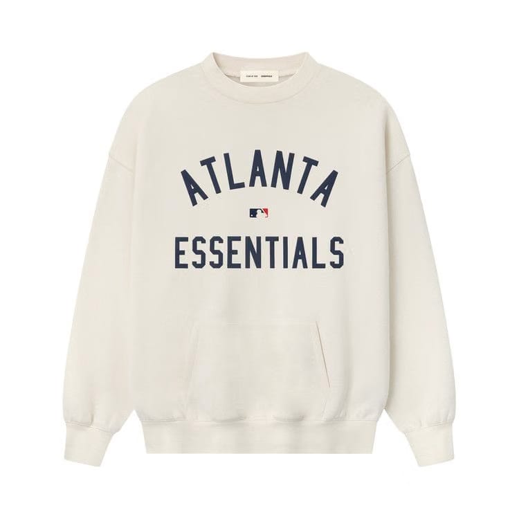 Fear of God Essentials Braves Crewneck Cream White