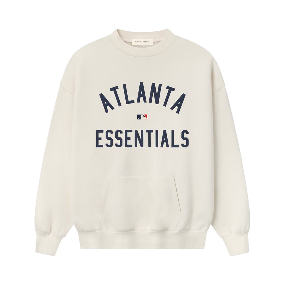 Fear of God Essentials Braves Crewneck Cream White