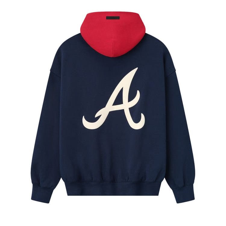 Fear of God Essentials Braves Hoodie Navy/Red