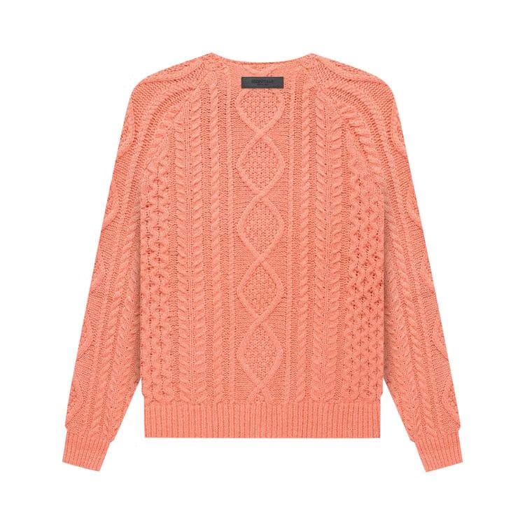 Fear of God Essentials Cable Knit Coral