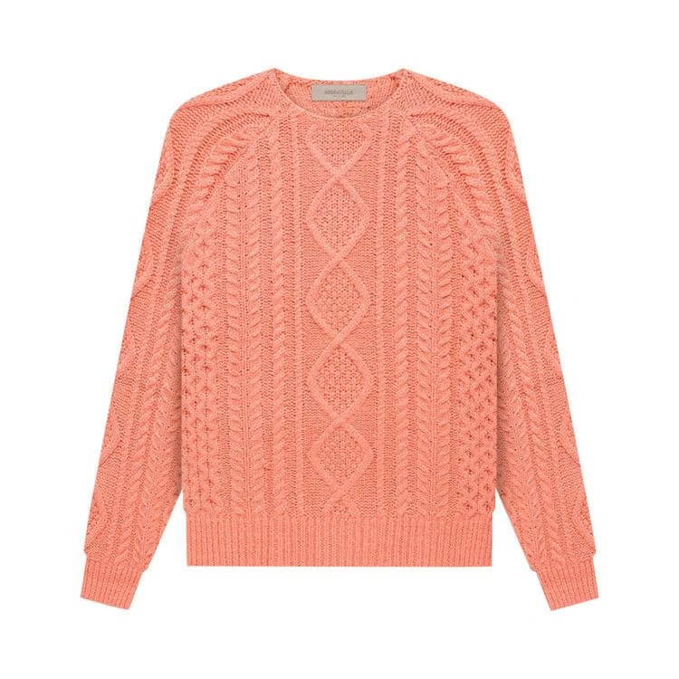 Fear of God Essentials Cable Knit Coral