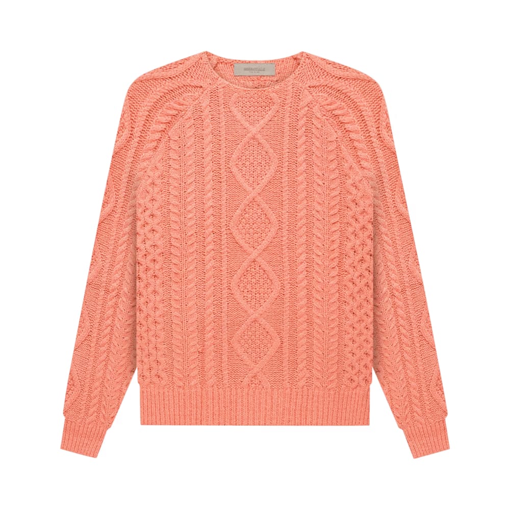 Fear of God Essentials Cable Knit Coral
