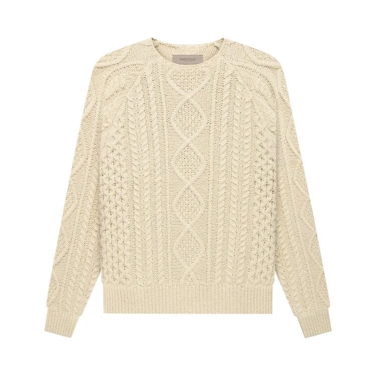 Fear of God Essentials Cable Knit Eggshell