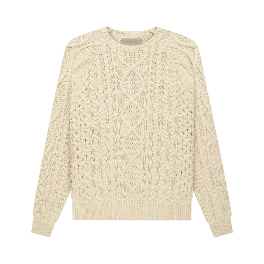 Fear of God Essentials Cable Knit Eggshell