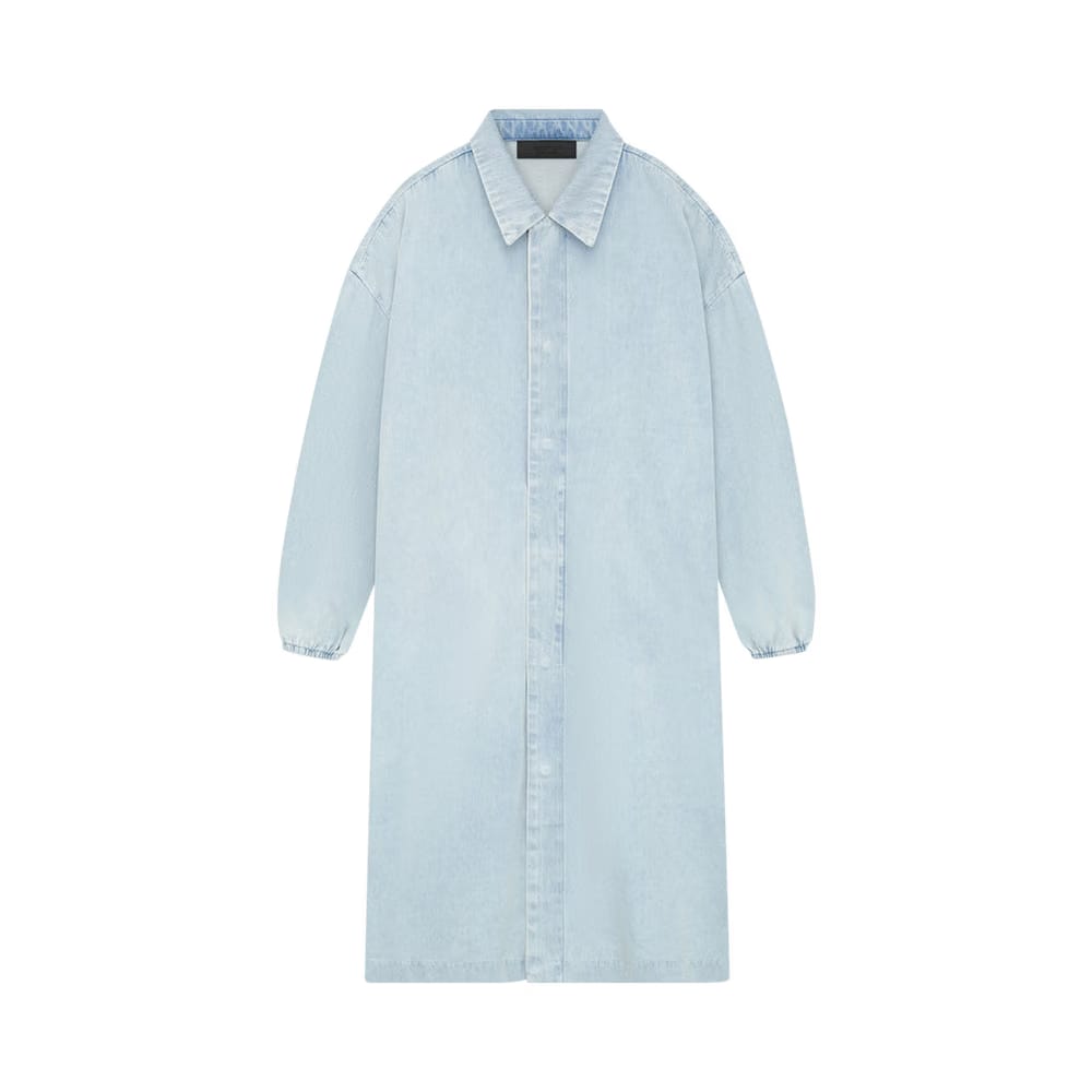 Fear of God Essentials Car Coat Light Washed Denim