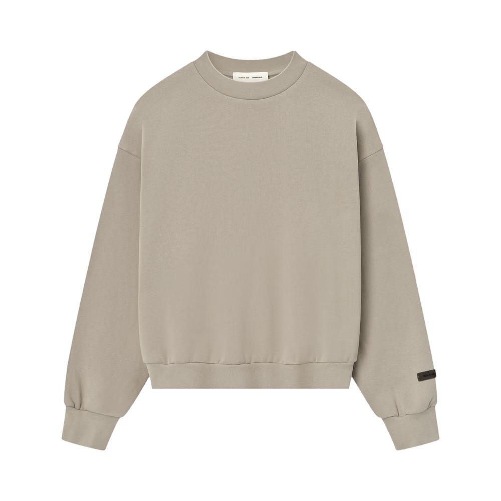 Fear of God Essentials Classic Fit Fleece Crewneck Crewneck Timber