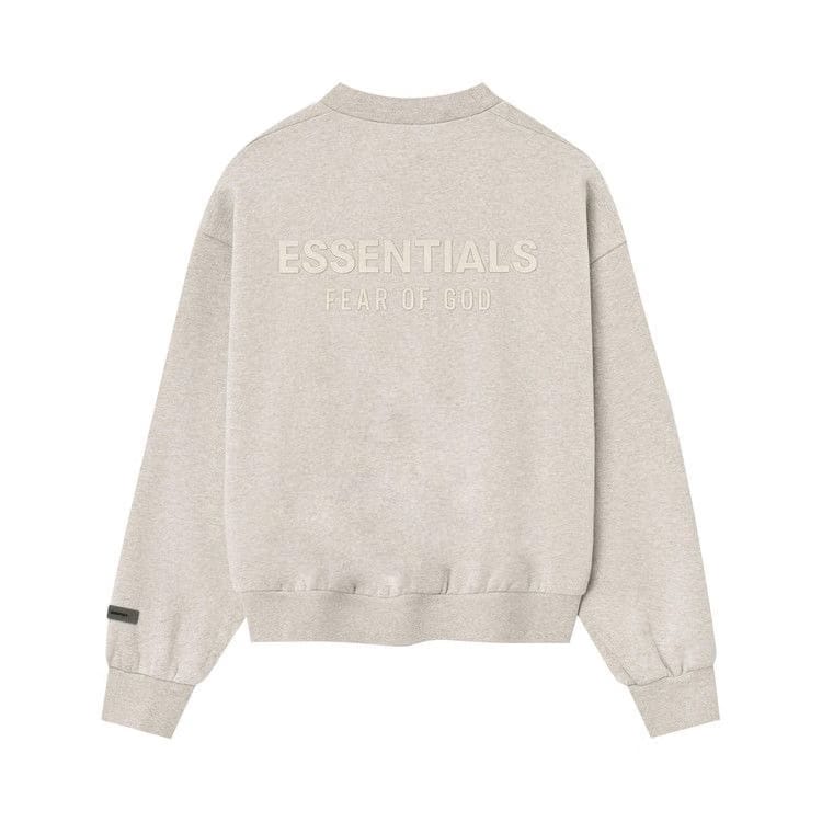 Fear of God Essentials Classic Fit Fleece Crewneck Heather Stone