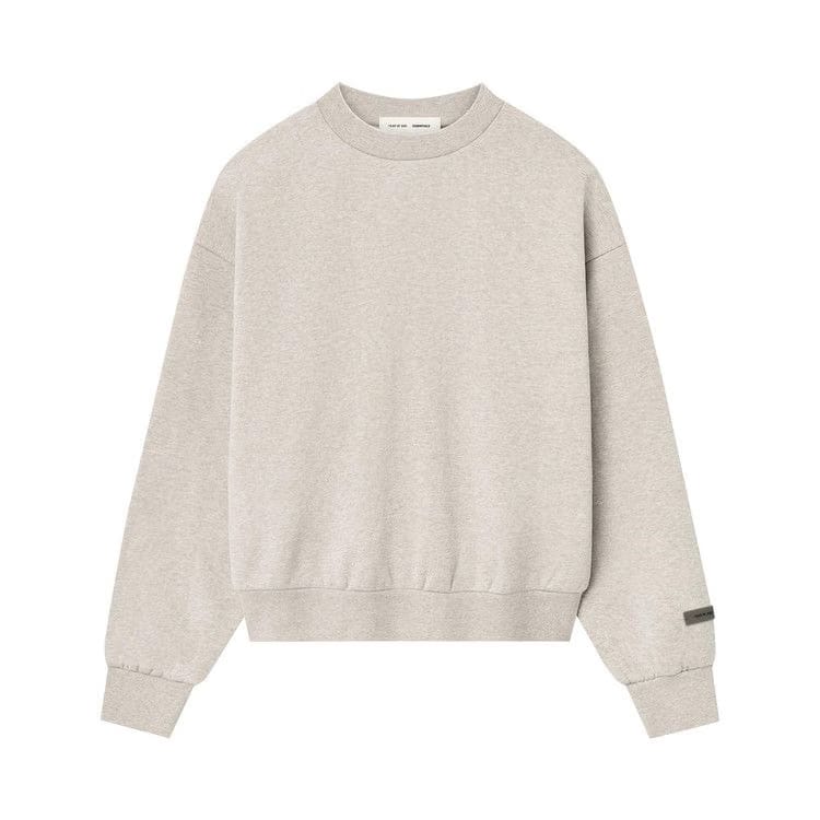 Fear of God Essentials Classic Fit Fleece Crewneck Heather Stone