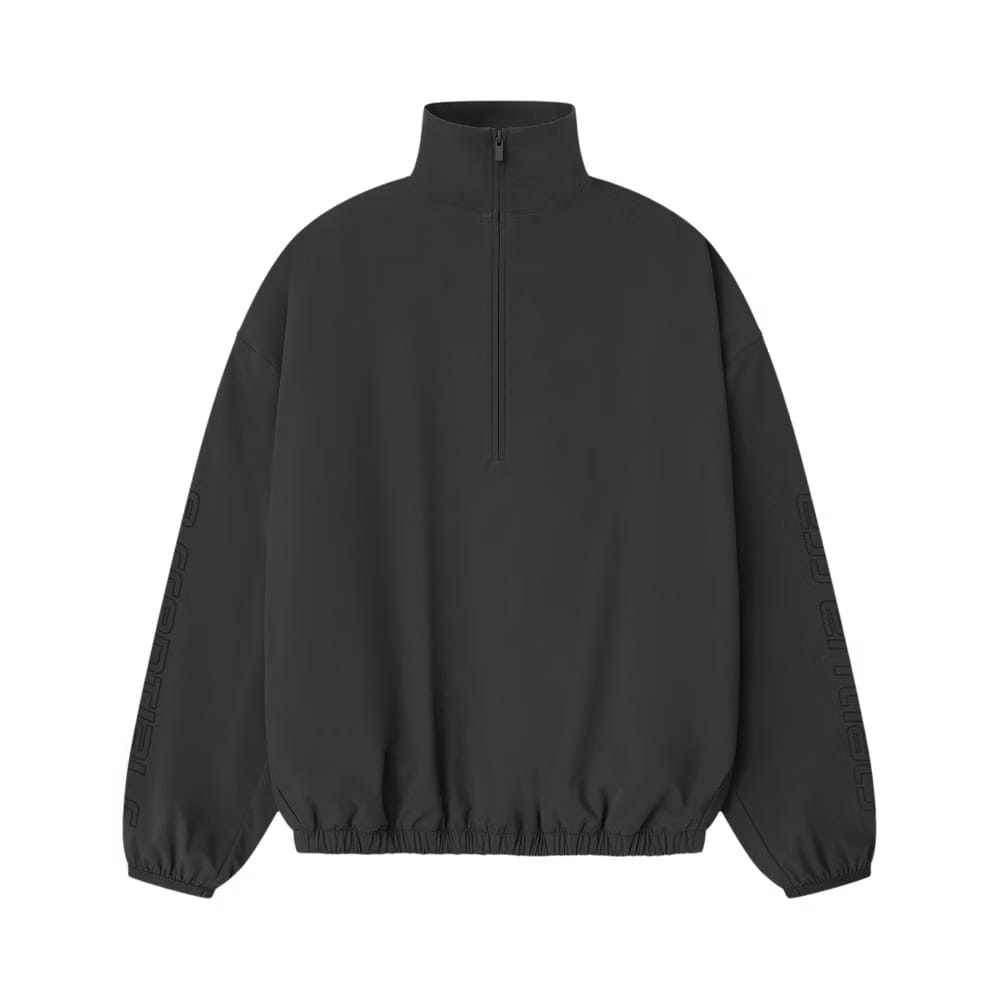 Fear of God Essentials Classic Half Zip Track Jacket Iron Grey