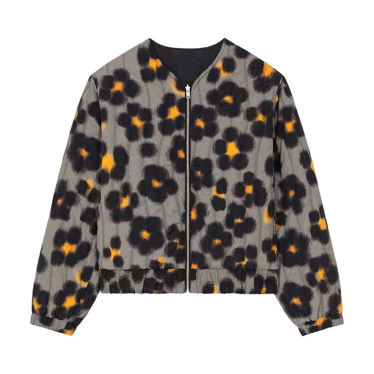 Kenzo Hana Leo Reversible Pad Bomber Black