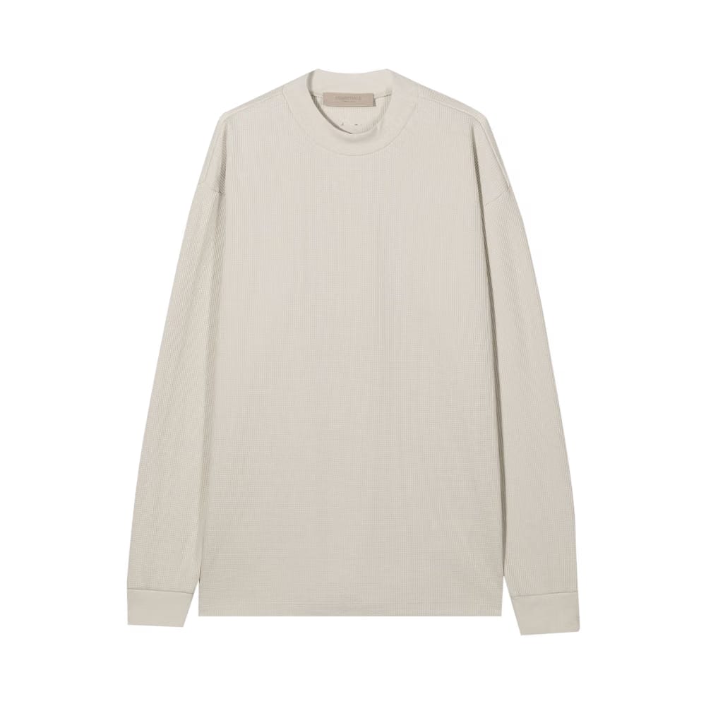 Fear of God Essentials Kids Mockneck Waffle Wheat