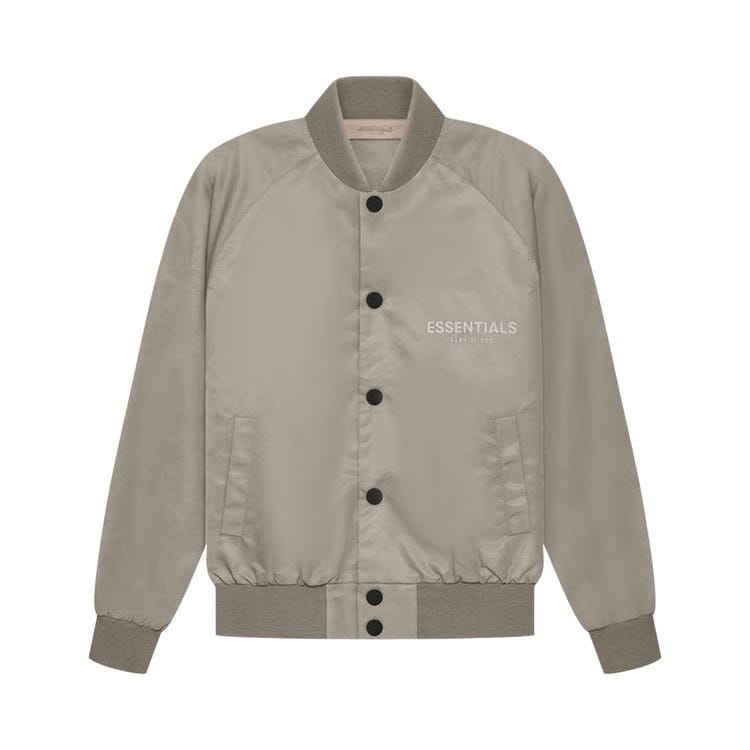 Fear of God Essentials Kids Baseball Jacket Desert Taupe