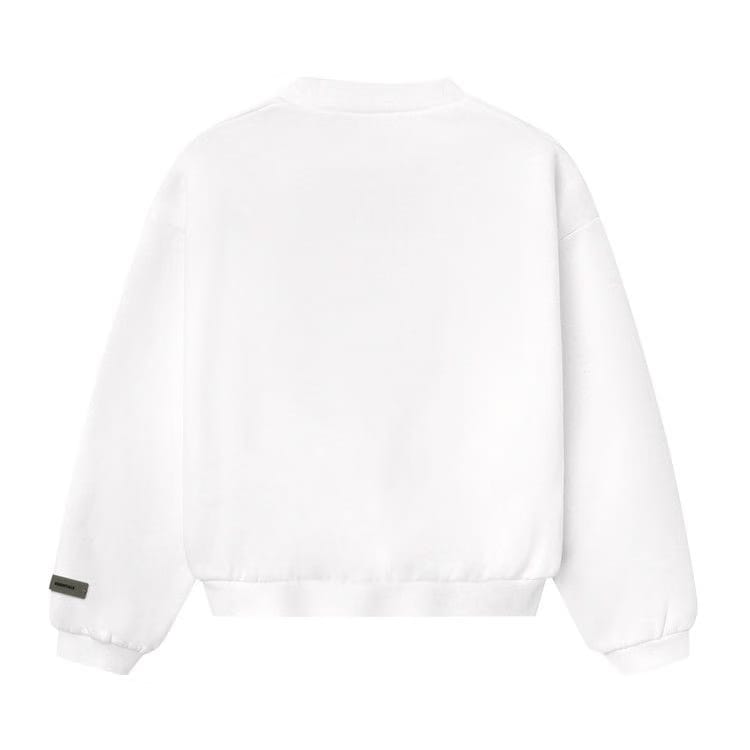 Fear of God Essentials Kids Fleece Crewneck Cloud White