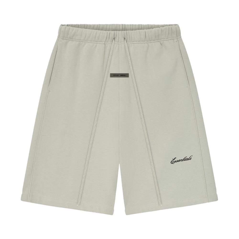 Fear of God Essentials Relaxed Fleece Sweatshort With Piping Abbey Stone/Abbey Stone
