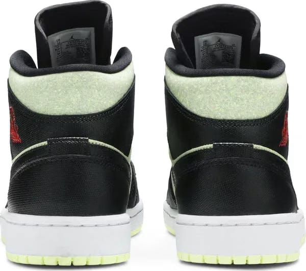 Air Jordan 1 Mid SE Black Barely Volt