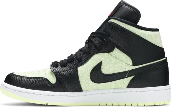 Air Jordan 1 Mid SE Black Barely Volt