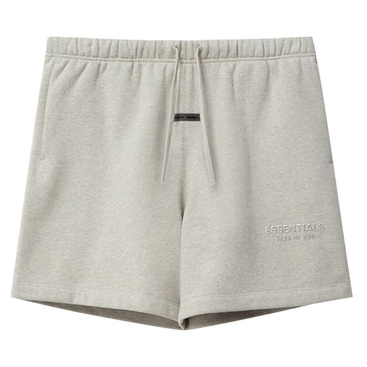 Fear of God Essentials Kids Fleece Soccer Shorts Concrete Heather
