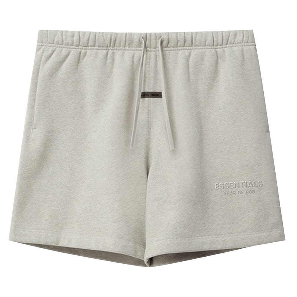 Fear of God Essentials Kids Fleece Soccer Shorts Concrete Heather