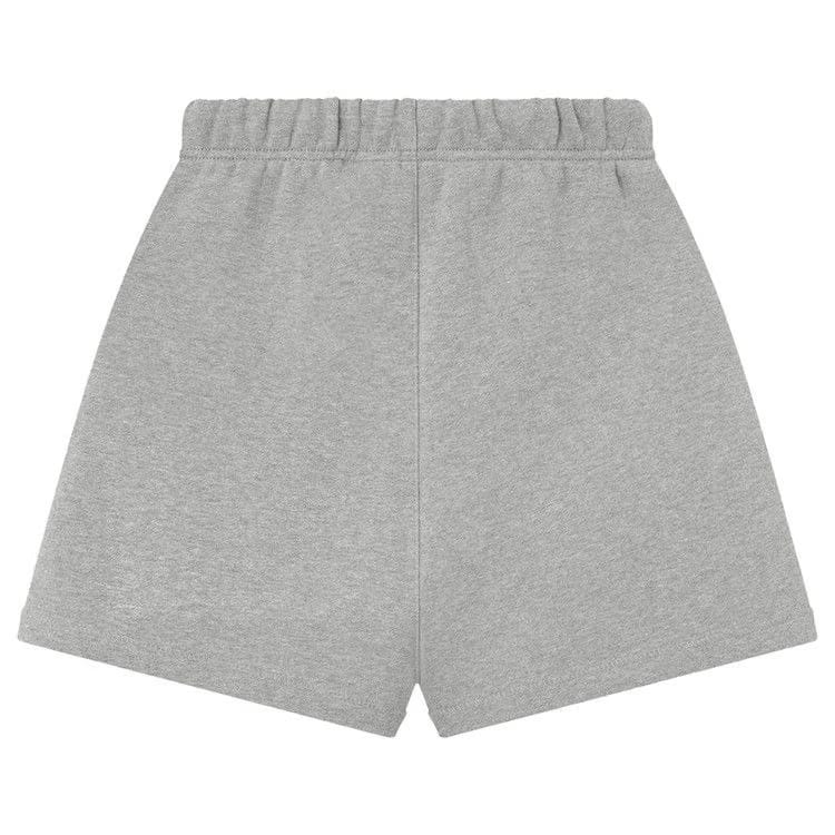 Fear of God Essentials Kids Fleece Soccer Shorts Heather Stone