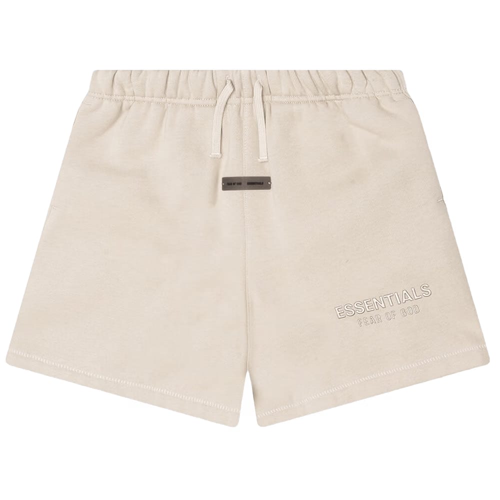 Fear of God Essentials Kids Fleece Soccer Shorts Timber