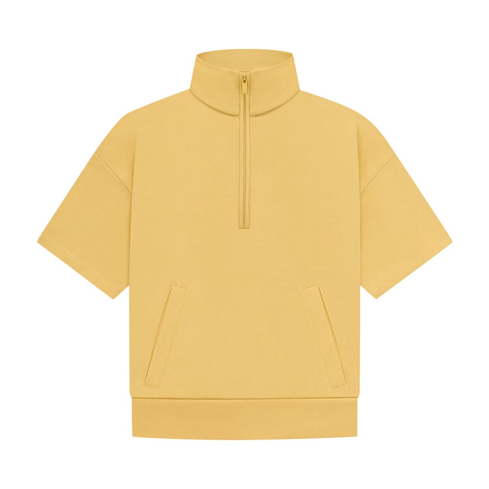 Fear of God Essentials Kids Half Zip French Terry Mockneck Light Tuscan