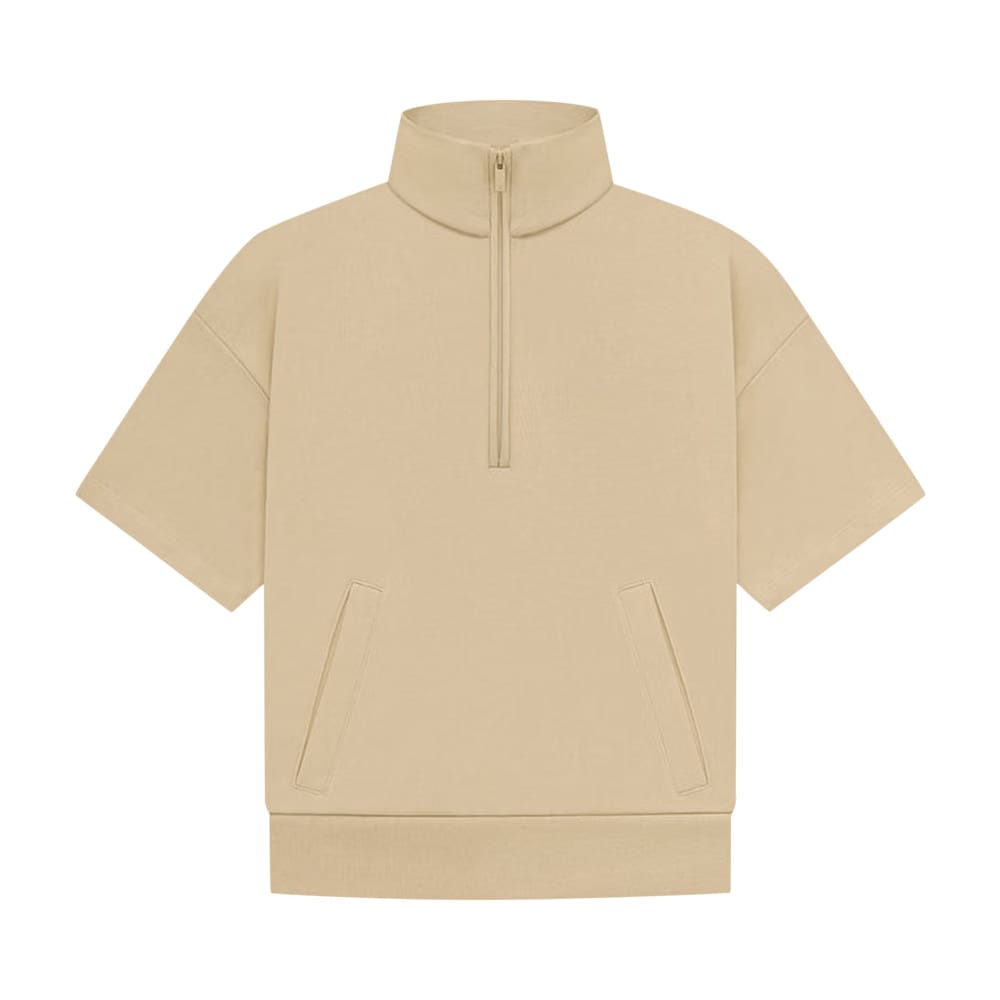 Fear of God Essentials Kids Half Zip French Terry Mockneck Sand