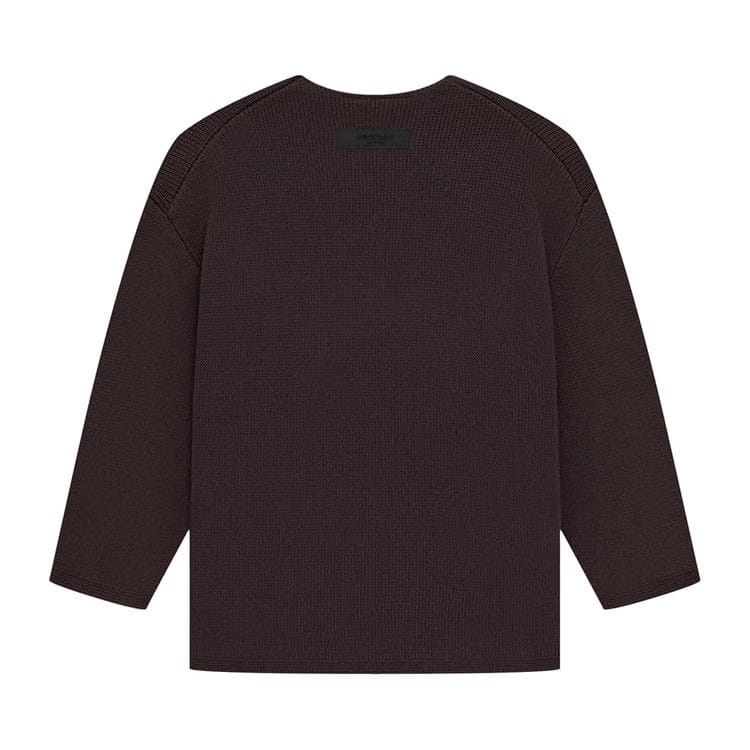 Fear of God Essentials Kids Rawneck Knit Sweater Plum