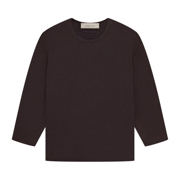 Fear of God Essentials Kids Rawneck Knit Sweater Plum