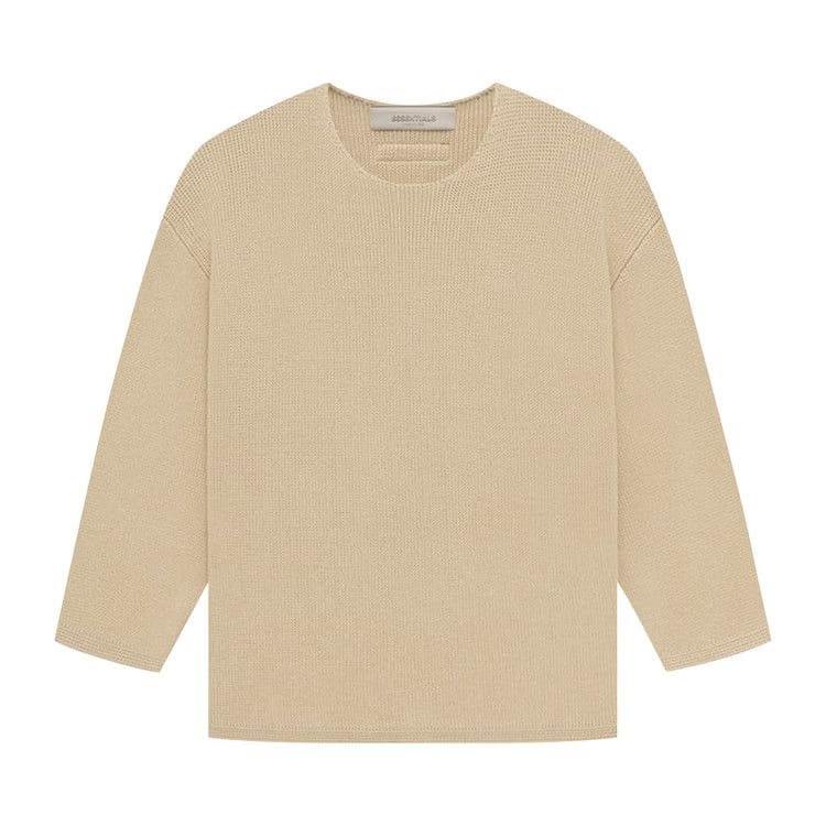 Fear of God Essentials Kids Rawneck Knit Sweater Sand
