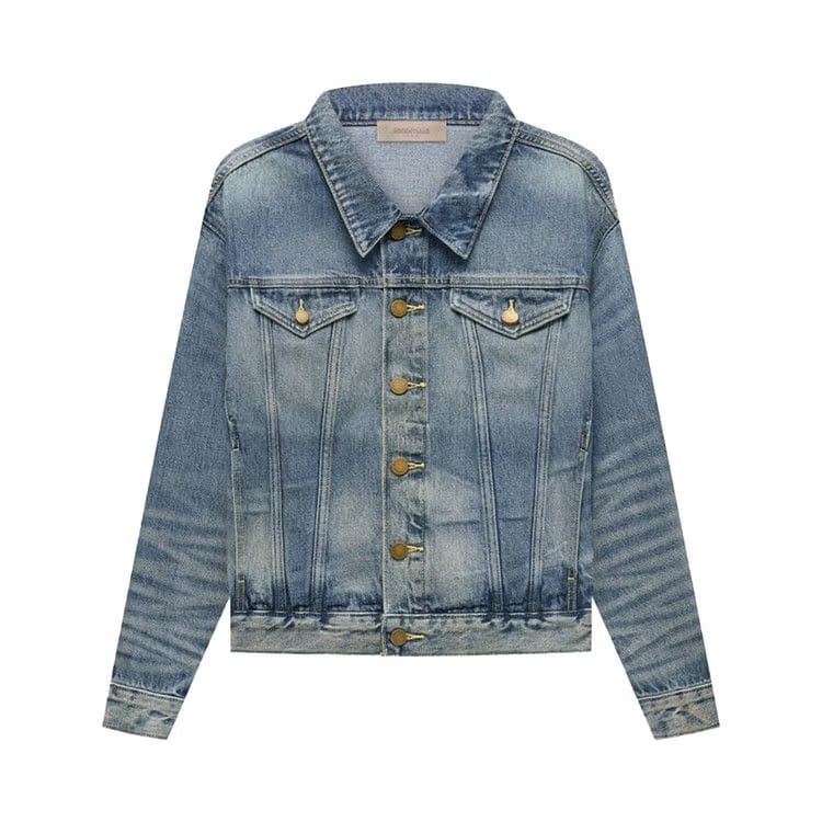Fear of God Essentials Kids Trucker Jacket Indigo