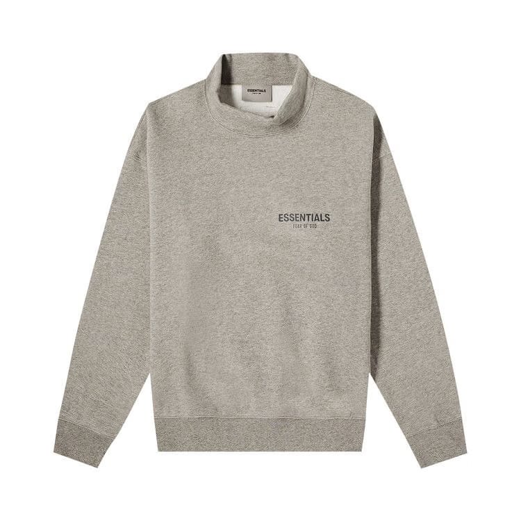 Fear of God Essentials Pullover Mockneck Heather Oatmeal
