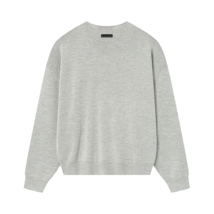 Fear of God Essentials Merino Long Sleeve Crewneck Sweater Concrete Heather