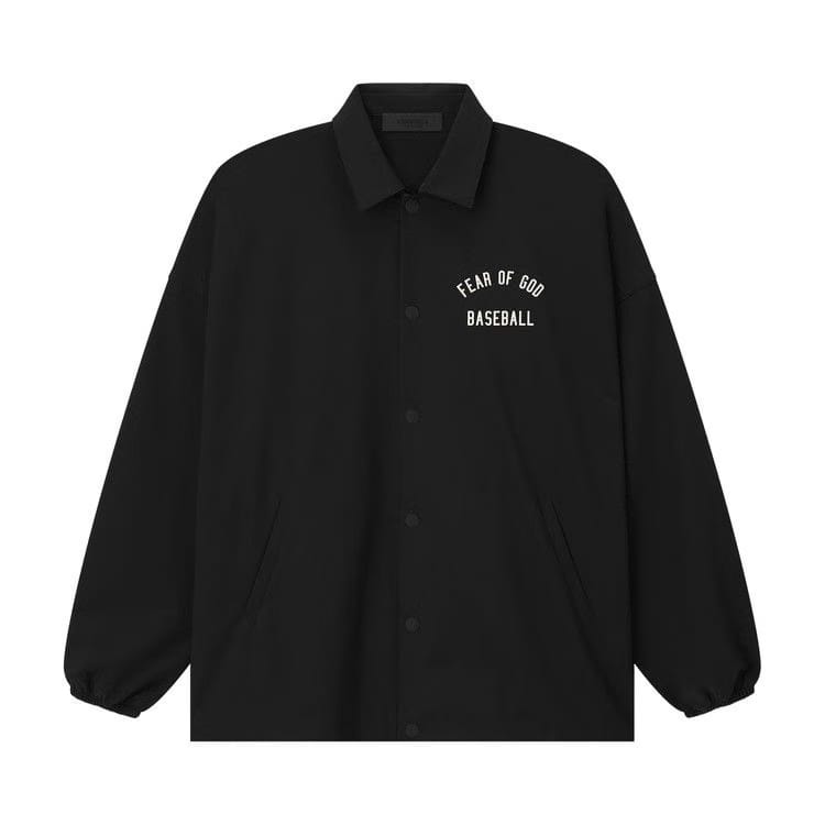 Fear of God Essentials MLB Coaches Jacket Black