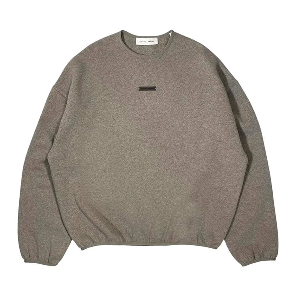 Fear of God Essentials Modern Fit Fleece Crewneck Homestead Heather