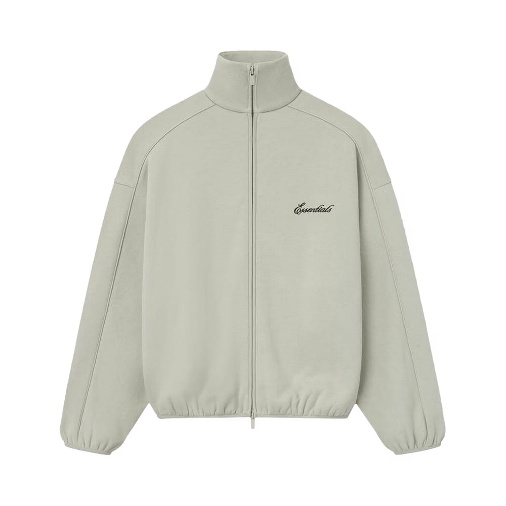 Fear of God Essentials Modern Track Jacket With Piping Abbey Stone/Abbey Stone
