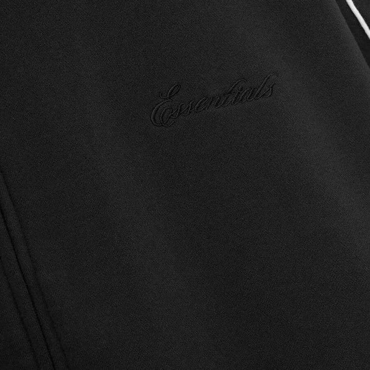 Fear of God Essentials Modern Track Jacket With Piping Jet Black/Cloud White