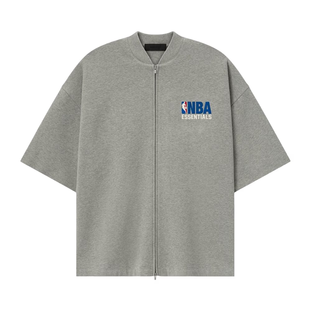 Fear of God Essentials NBA Zip Up Jacket Concrete Heather