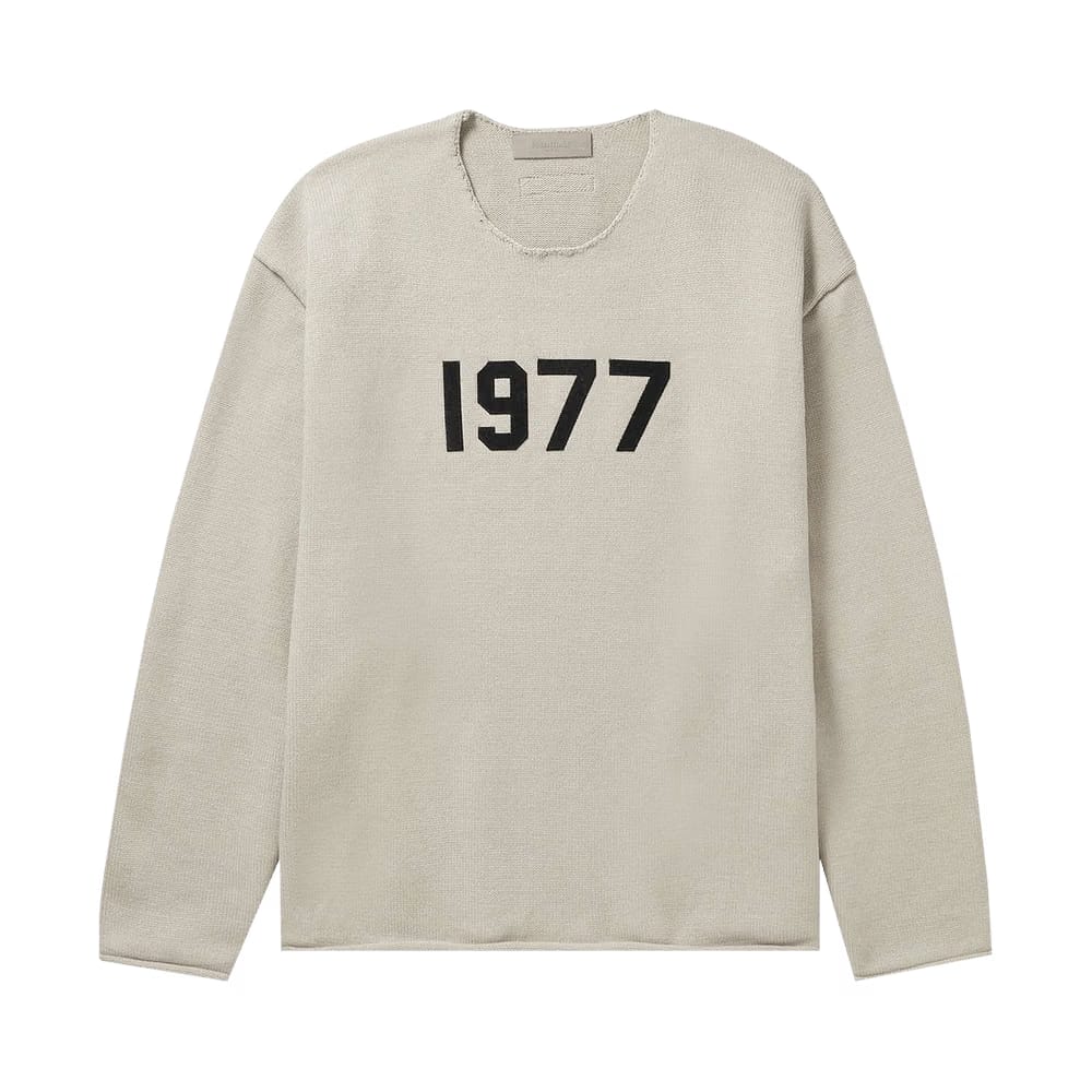 Fear of God Essentials Raw Edge Sweater Wheat