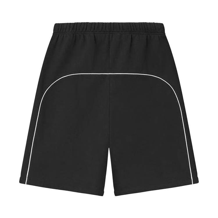 Fear of God Essentials Relaxed Fleece Sweatshort With Piping Jet Black/Cloud White