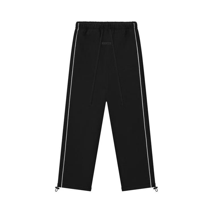 Fear of God Essentials Relaxed Sweatpants With Piping Jet Black/Cloud White