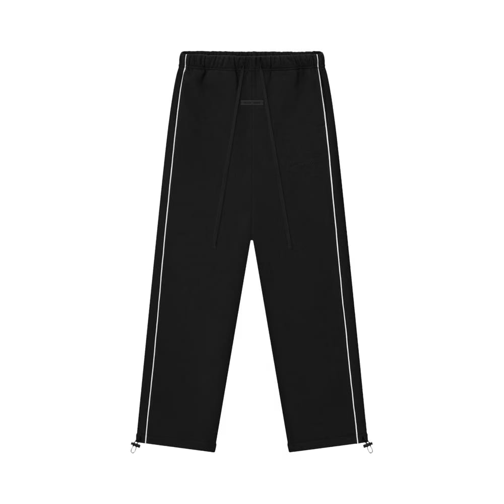 Fear of God Essentials Relaxed Sweatpants With Piping Jet Black/Cloud White