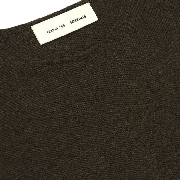 Fear of God Essentials Rib Long-Sleeve Dress Brown